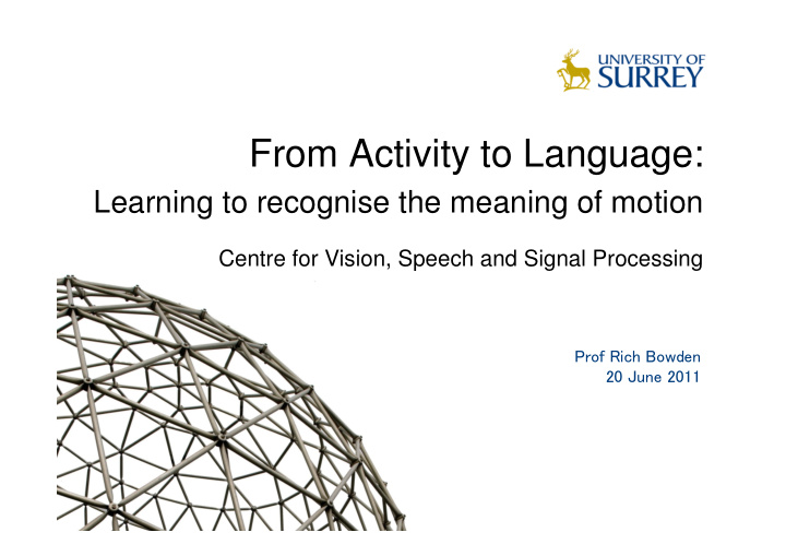 from activity to language