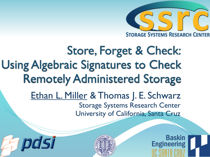 store forget check using algebraic signatures to check