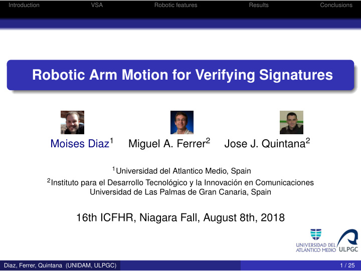robotic arm motion for verifying signatures