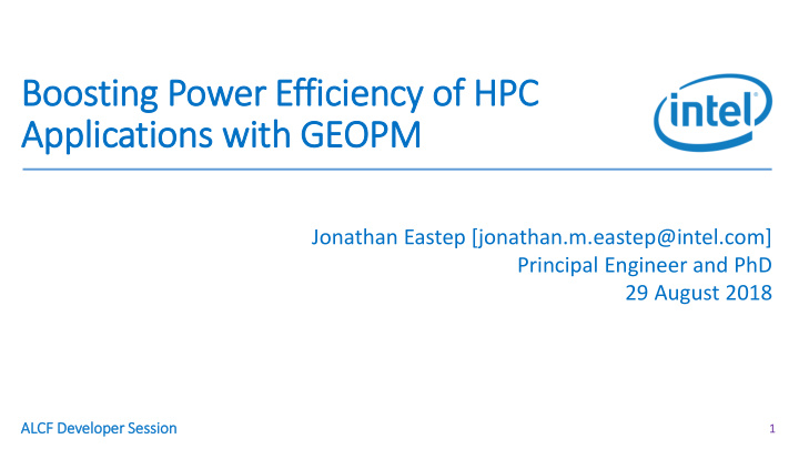 boosting power effic iciency of hpc