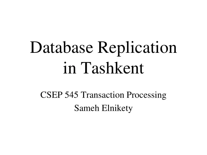 in tashkent