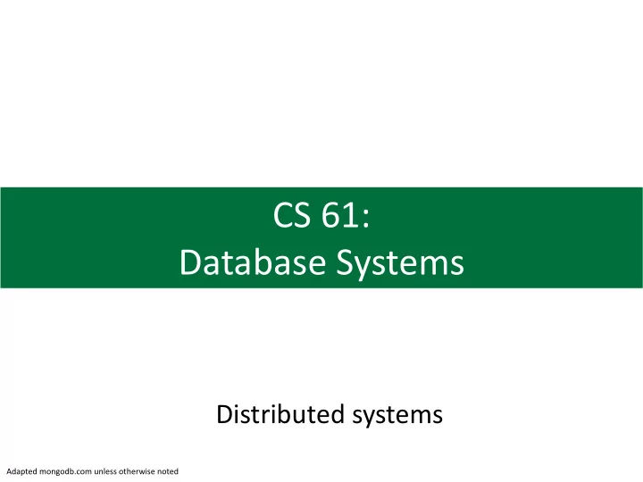cs 61 database systems