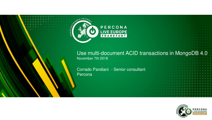 use multi document acid transactions in mongodb 4 0