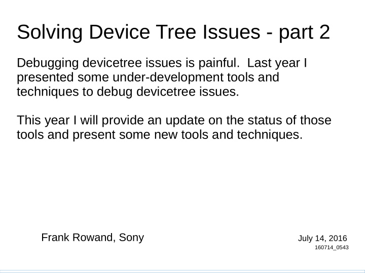 solving device tree issues part 2