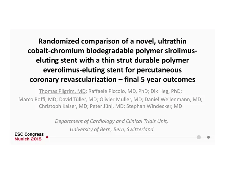 randomized comparison of a novel ultrathin cobalt