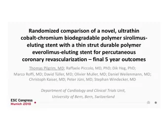 Randomized comparison of a novel, ultrathin  cobalt-chromium biodegradable polymer sirolimus-