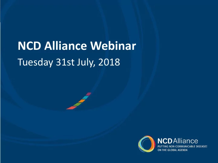 ncd alliance webinar