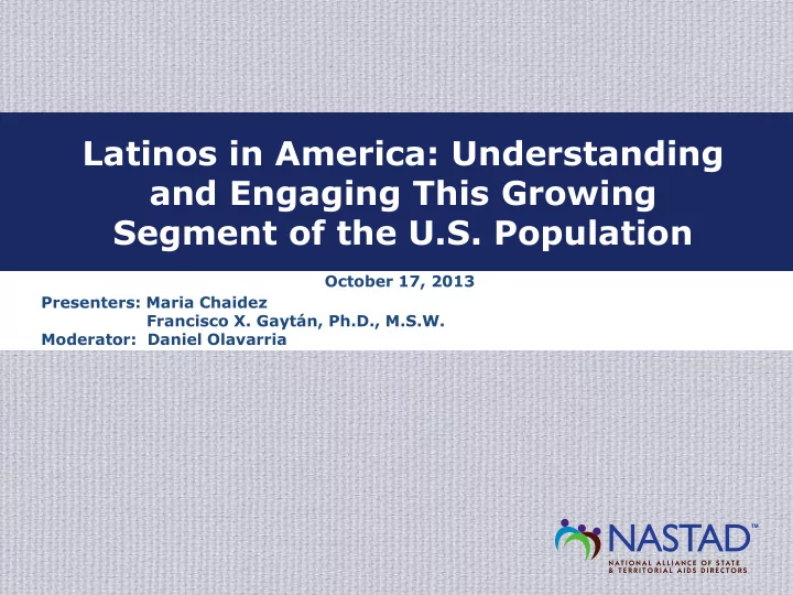 latinos in america understanding and engaging this