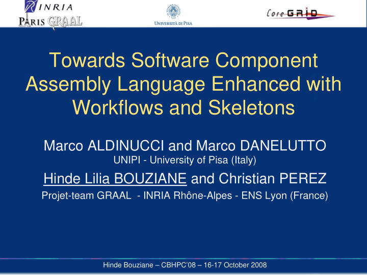 towards software component assembly language enhanced