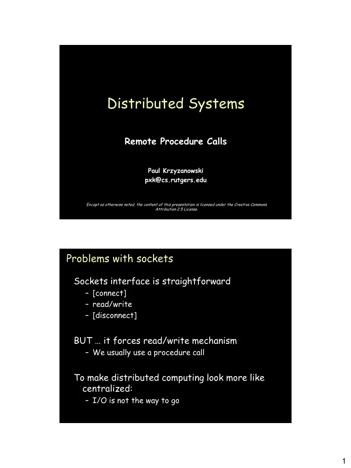 distributed systems