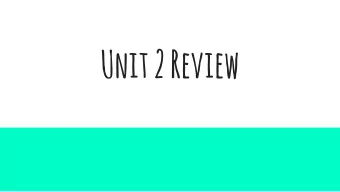 Unit 2 Review  Find the GCF and LCM  of 12 and 18.  6    12  18  2    3  The GCF (12, 18) is 6.