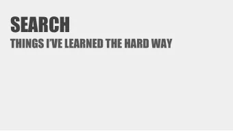 SEARCH  THINGS IVE LEARNED THE HARD WAY  polish philology  genealogy  programming  current