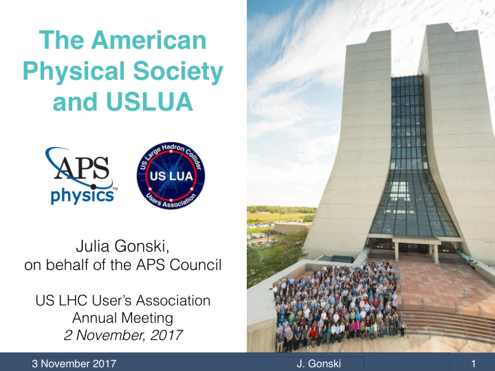 the american physical society and uslua