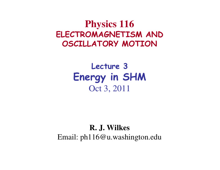 physics 116