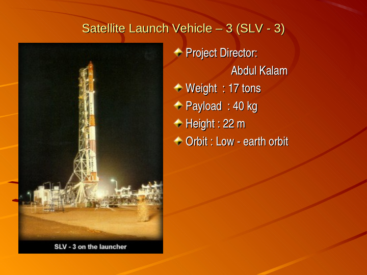 satellite launch vehicle 3 slv 3 satellite launch vehicle
