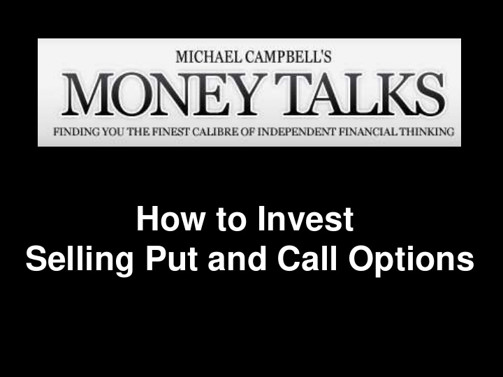 selling put and call options call option