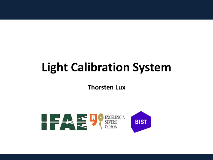 light calibration system