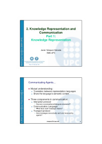 2 knowledge representation and communication part 1 part 1