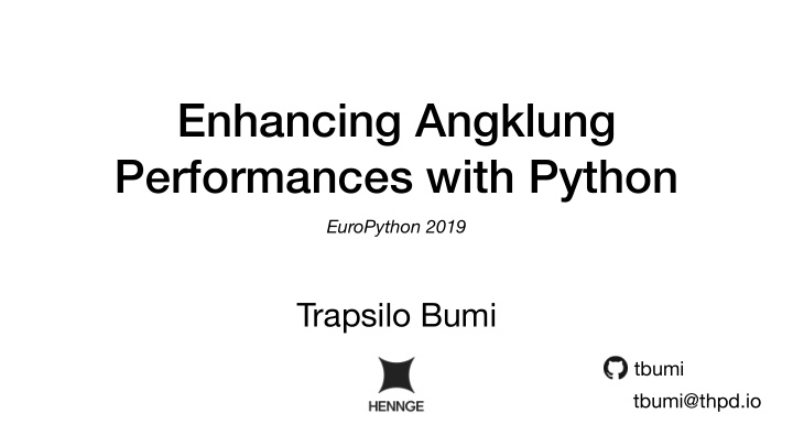 enhancing angklung performances with python