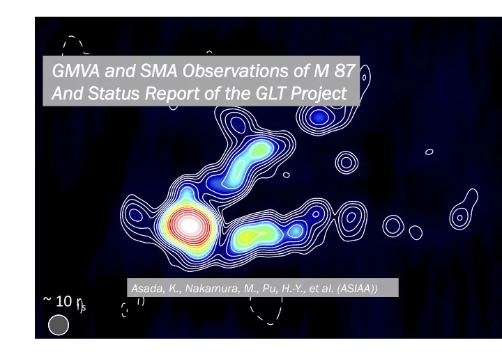g gmva a a and s sma o a obser ervations o of m m 8 87