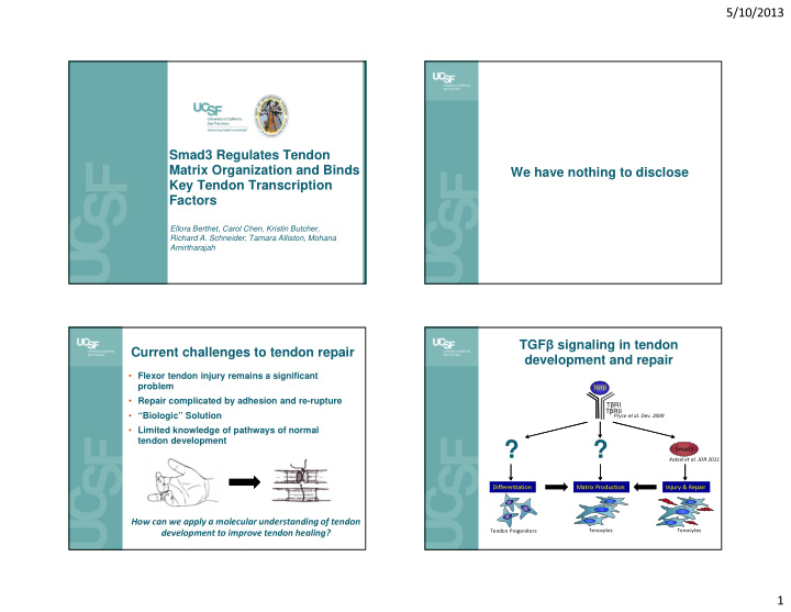 smad3 katzel et al jor 2011 differentiation matrix