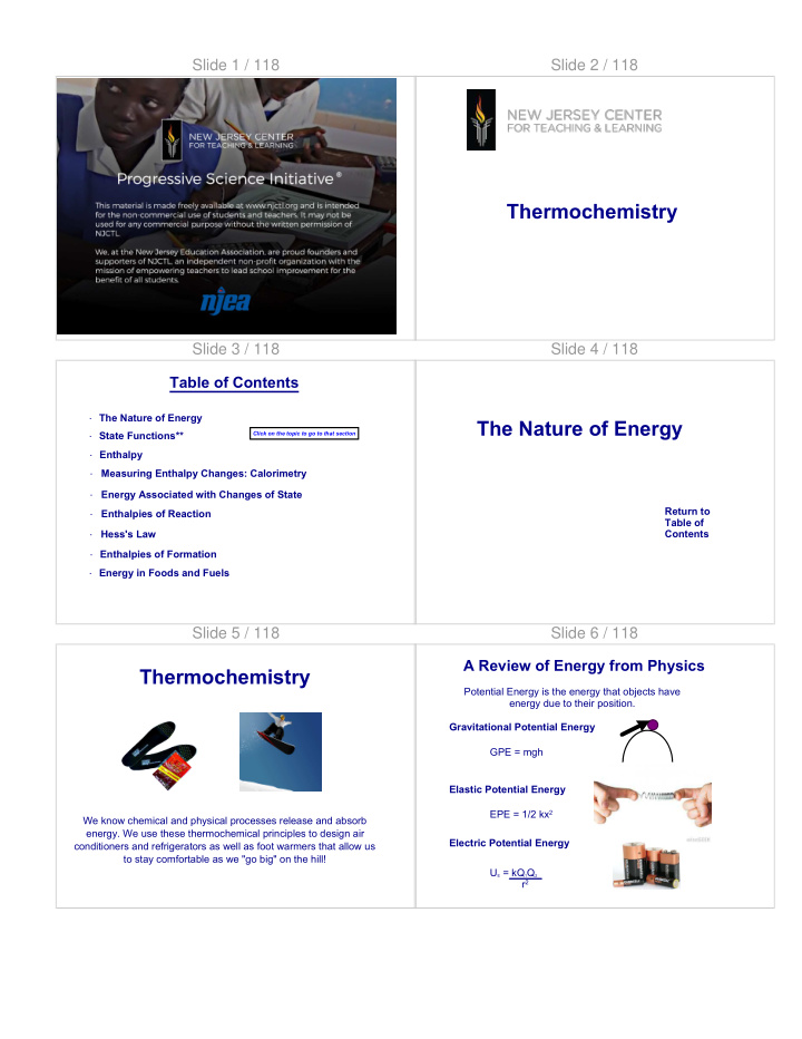 thermochemistry