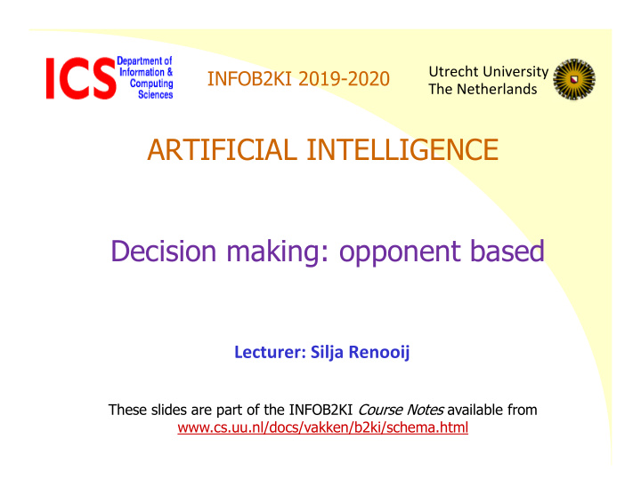 artificial intelligence decision making opponent based