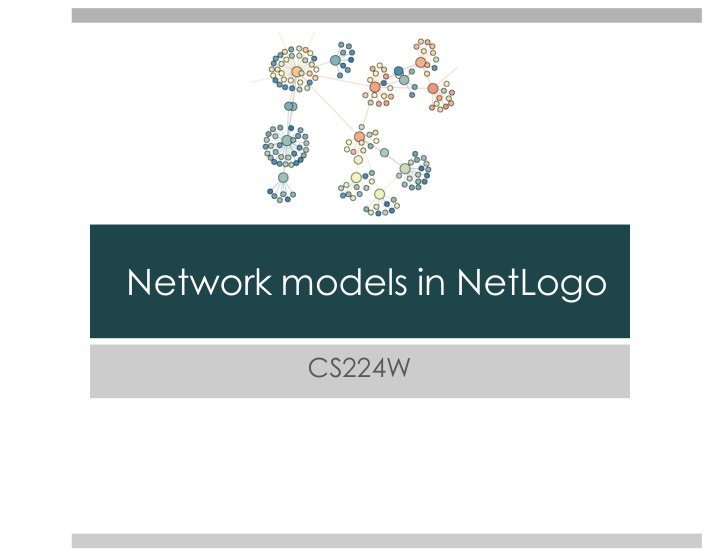 network models in netlogo