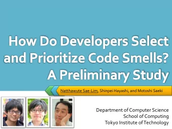 Department of Computer Science  School of Computing  Tokyo Institute of Technology  INTRODUCTION  2