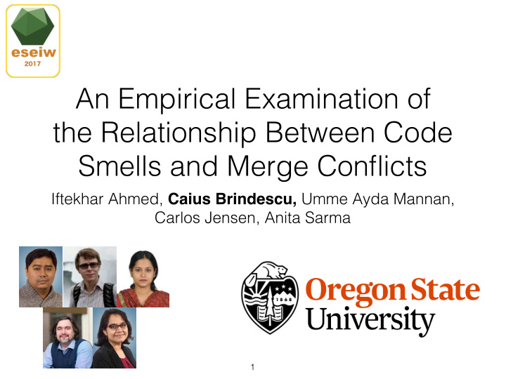 an empirical examination of the relationship between code