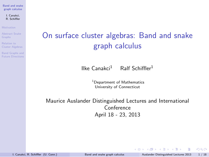 on surface cluster algebras band and snake