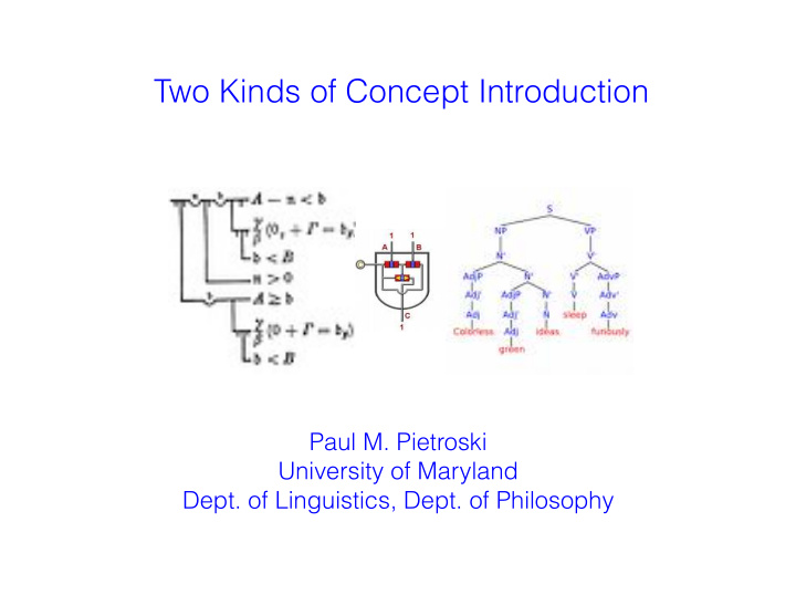 two kinds of concept introduction