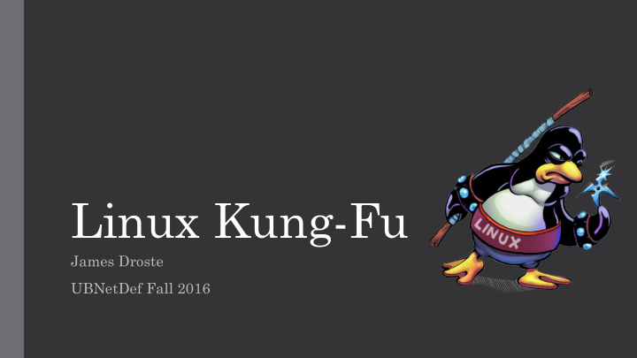 linux kung fu