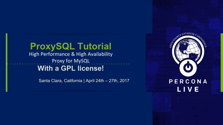 proxysql tutorial