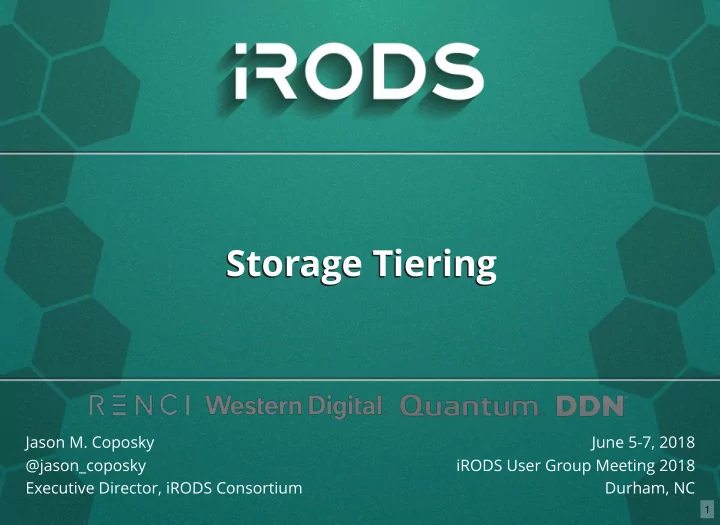 storage tiering storage tiering