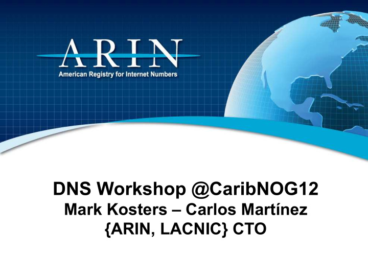 dns workshop caribnog12