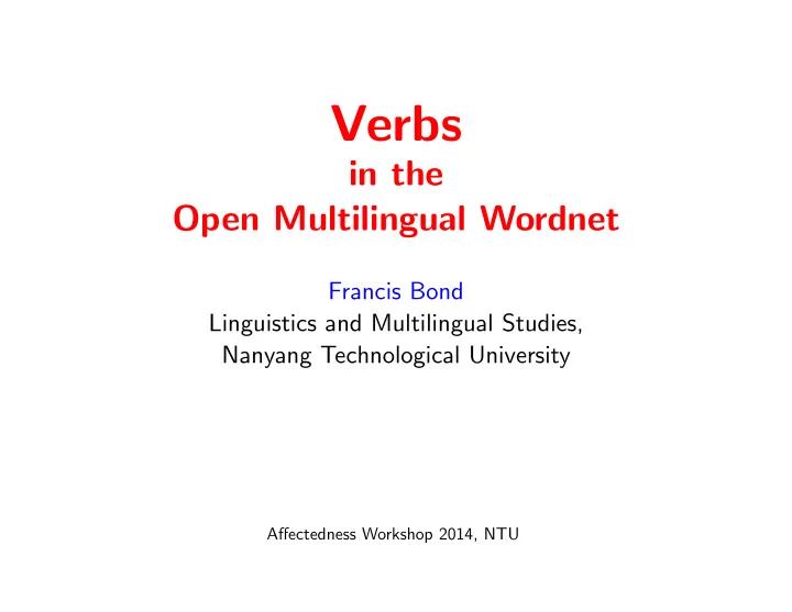 verbs