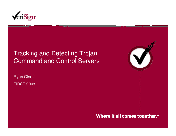 tracking and detecting trojan command and control servers