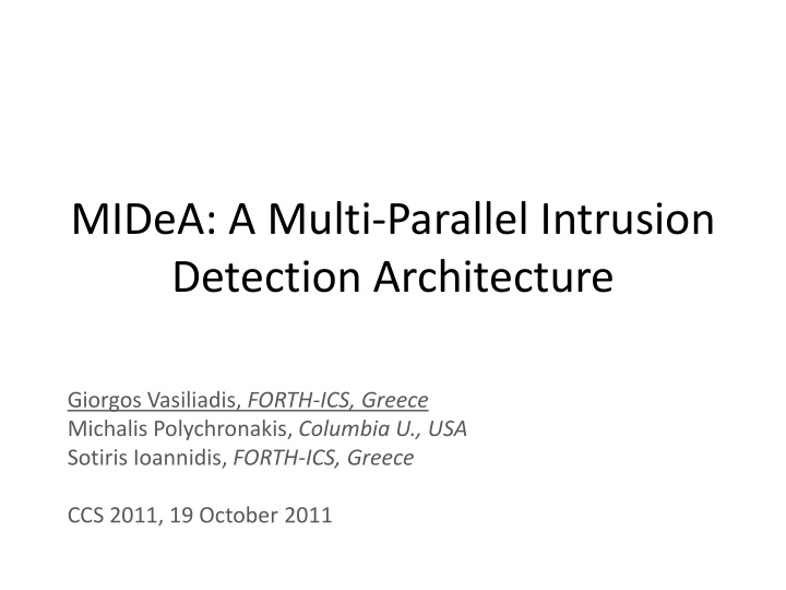 detection architecture