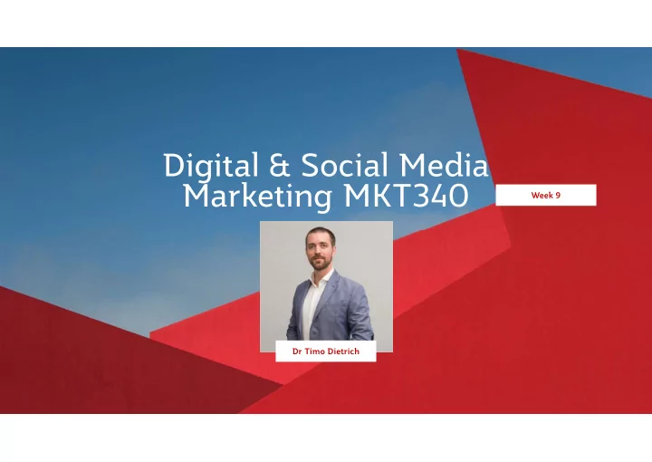 digital social media marketing mkt340