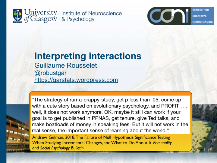 interpreting interactions