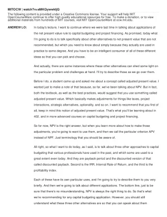 MITOCW | watch?v=sMKQywwkIjQ  The following content is provided under a Creative Commons license.