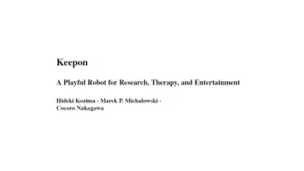 Keepon interaction w/ normally developing  children  01-year-olds: Interaction was dominated