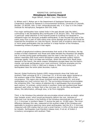 (see the figure) has ruptured in that period.  Surface ruptures have not been found for any of