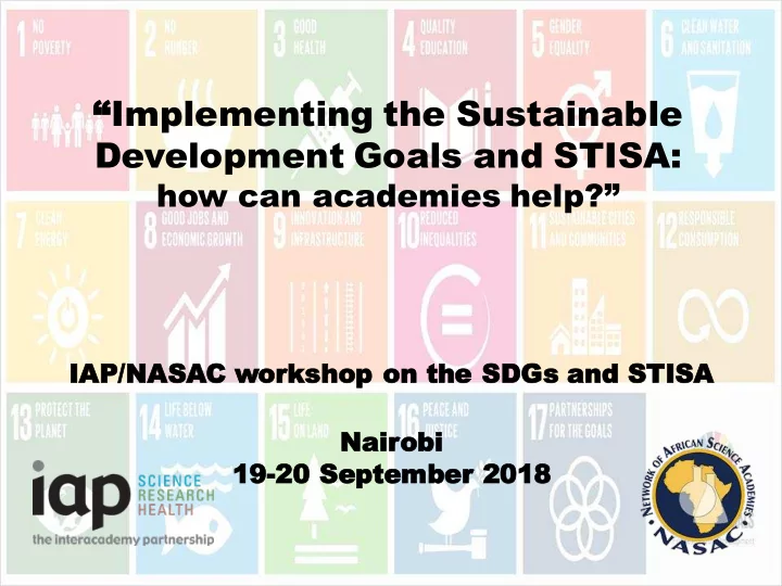 implementing the sustainable