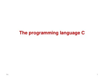 The programming language C  hic  1  The programming language C    invented by Dennis Ritchie in