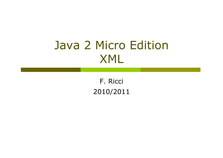 java 2 micro edition xml