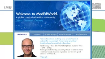 SPECIAL CASE OF SCIENTIFIC  IC  REASONING? THEORY AND PRACT  CTIC  ICAL  IM  IMPLIC  ICATIONS FOR