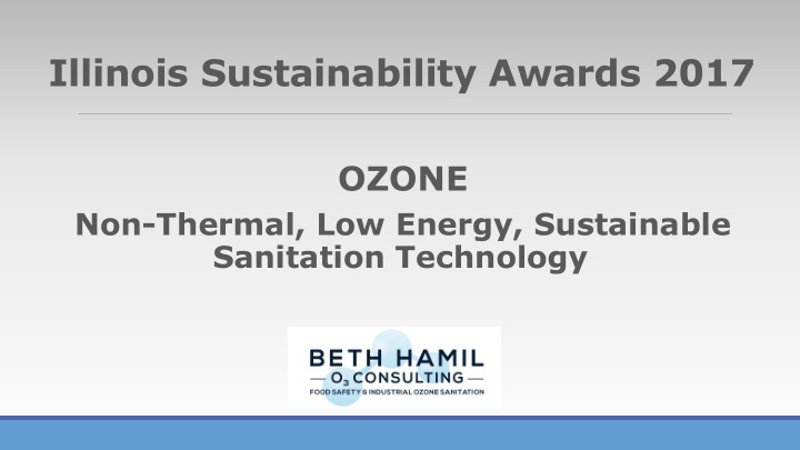illinois sustainability awards 2017