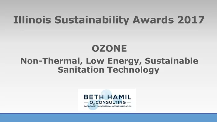 illinois sustainability awards 2017